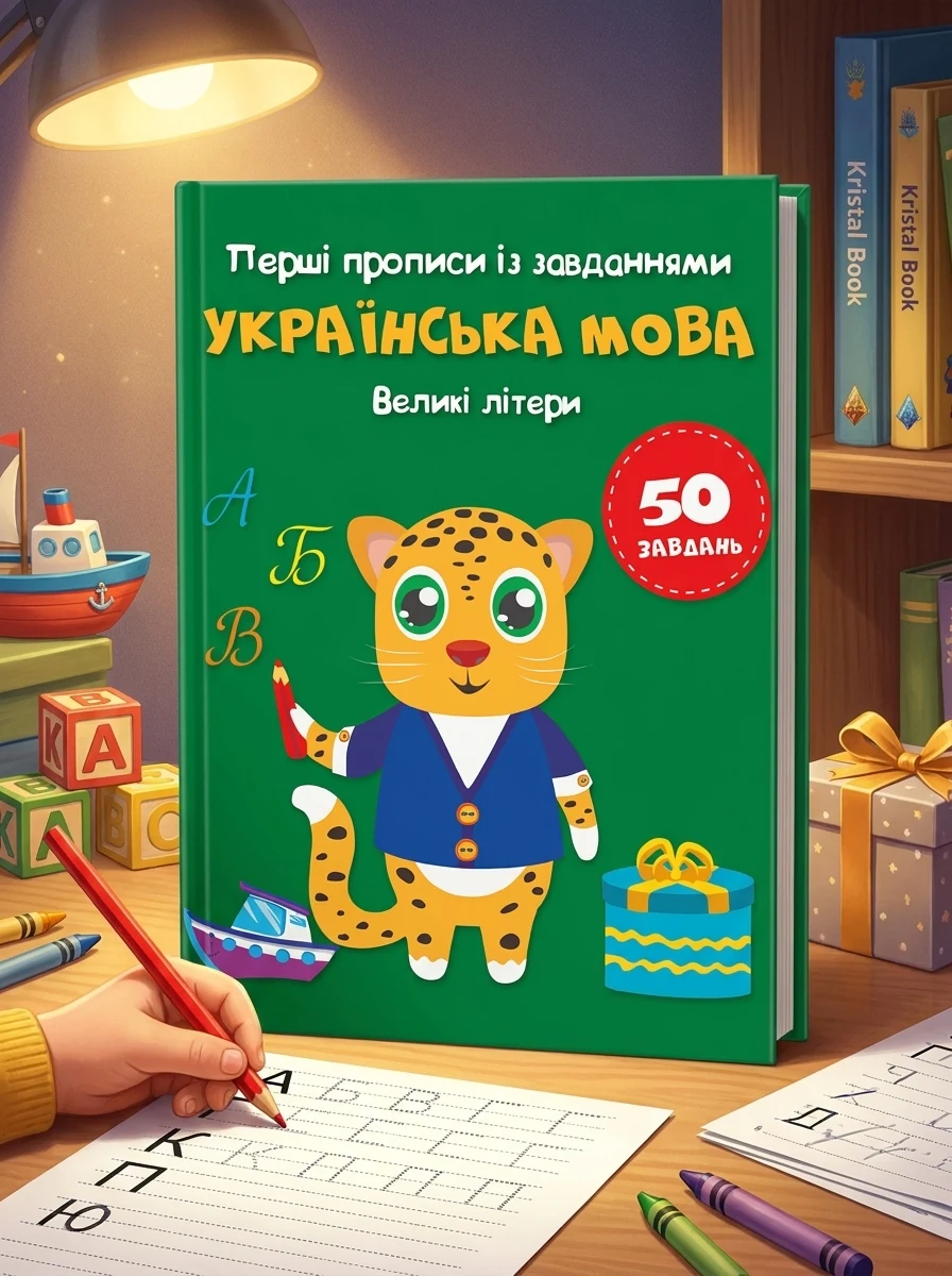 Перші прописи із завданнями. Українська мова. Великі літери, — Вивчення мов