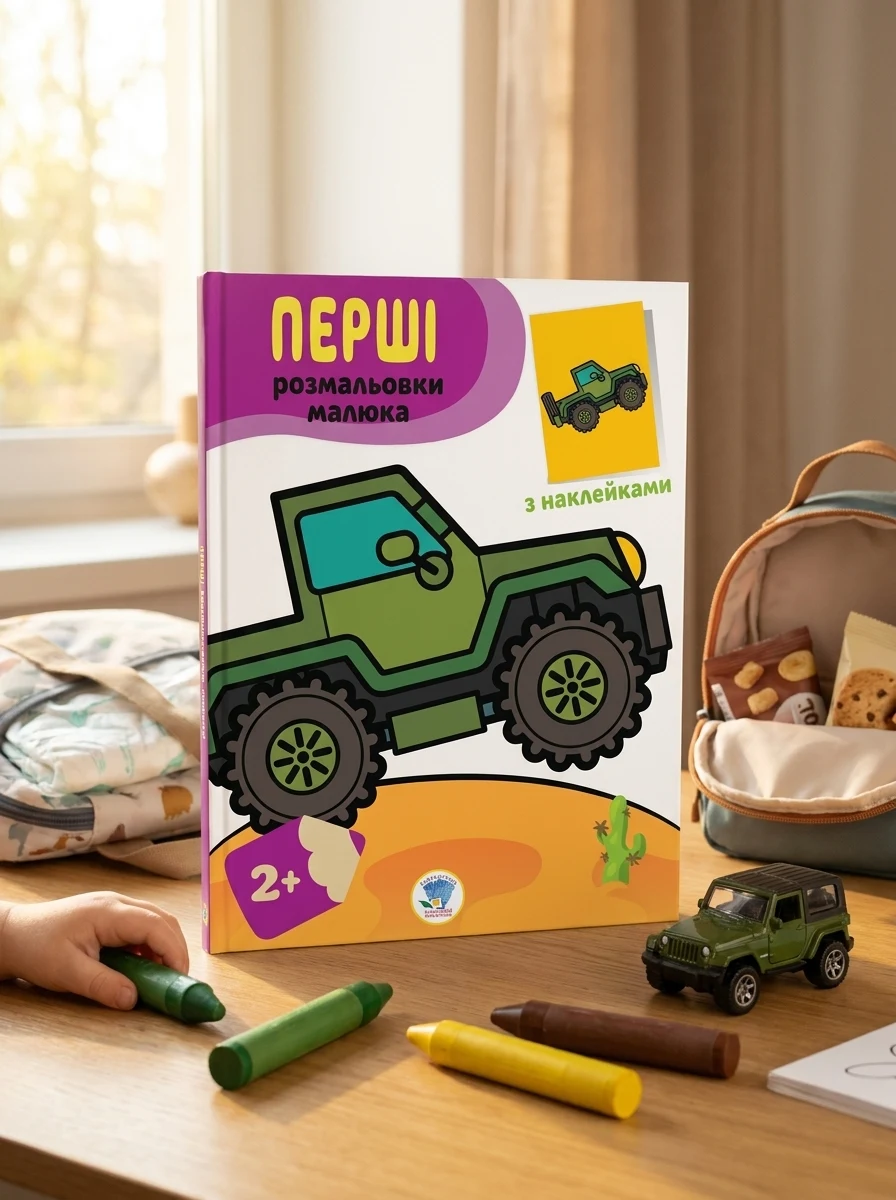 Перші розмальовки малюка. Джип, — Дитяча література
