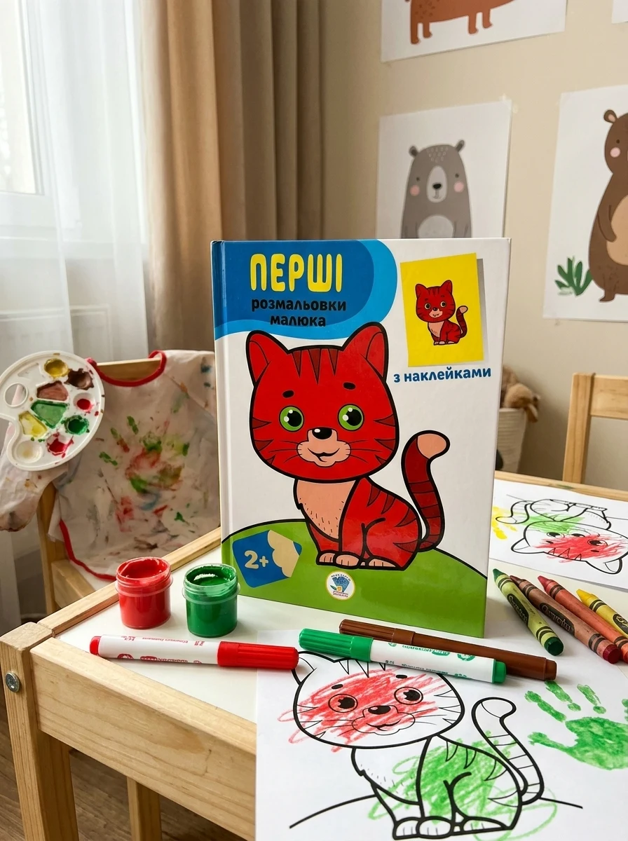 Перші розмальовки малюка. Кіт, — Дитяча література
