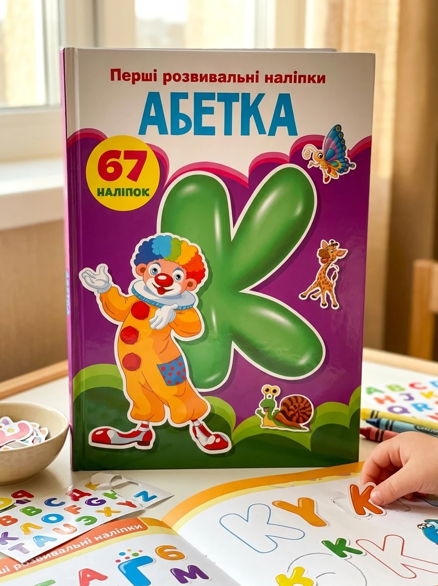 Перші розвивальні наліпки. Абетка. 67 наліпок, — Дитяча література