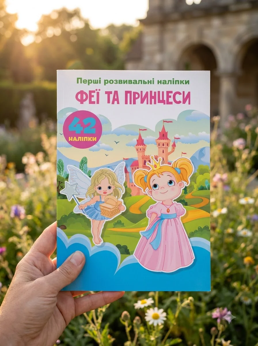 Перші розвивальні наліпки. Феї та принцеси. 42 наліпки — Дитяча література