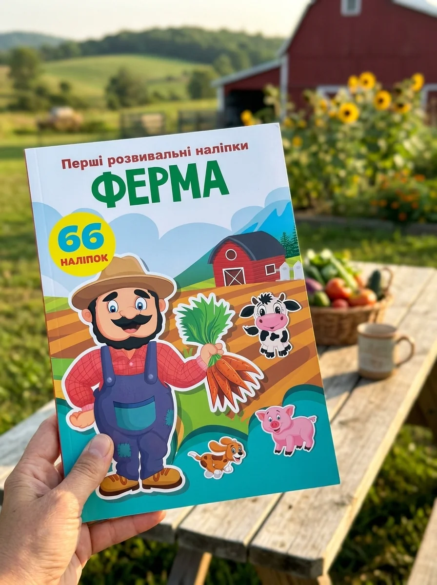 Перші розвивальні наліпки. Ферма. 66 наліпок — Дитяча література