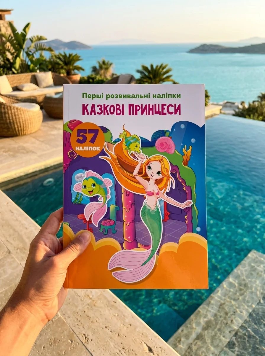 Перші розвивальні наліпки. Казкові принцеси. 57 наліпок — Дитяча література