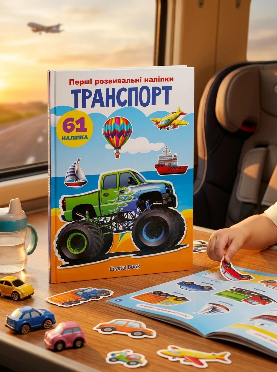 Перші розвивальні наліпки. Транспорт. 61 наліпка, — Дитяча література