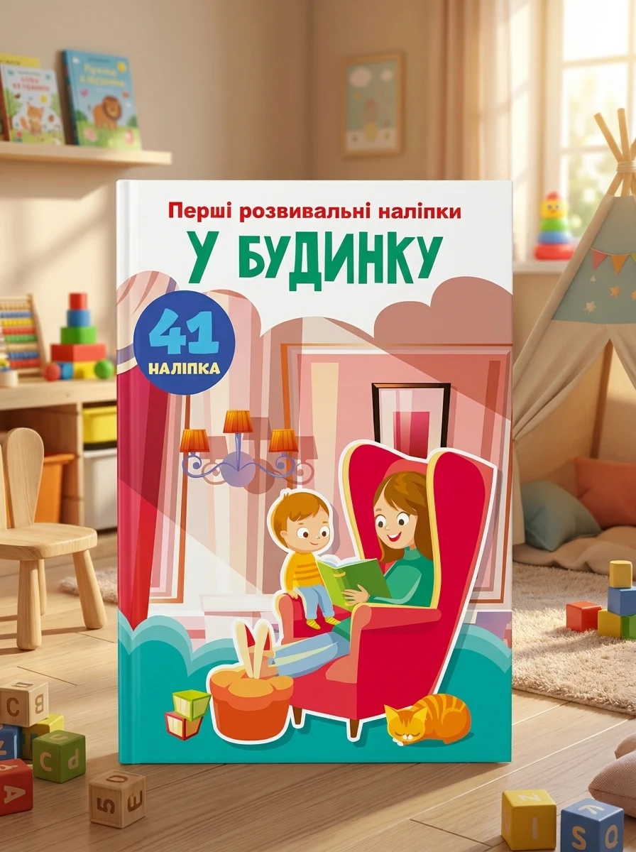 Перші розвивальні наліпки. У будинку. 41 наліпок — фото 2