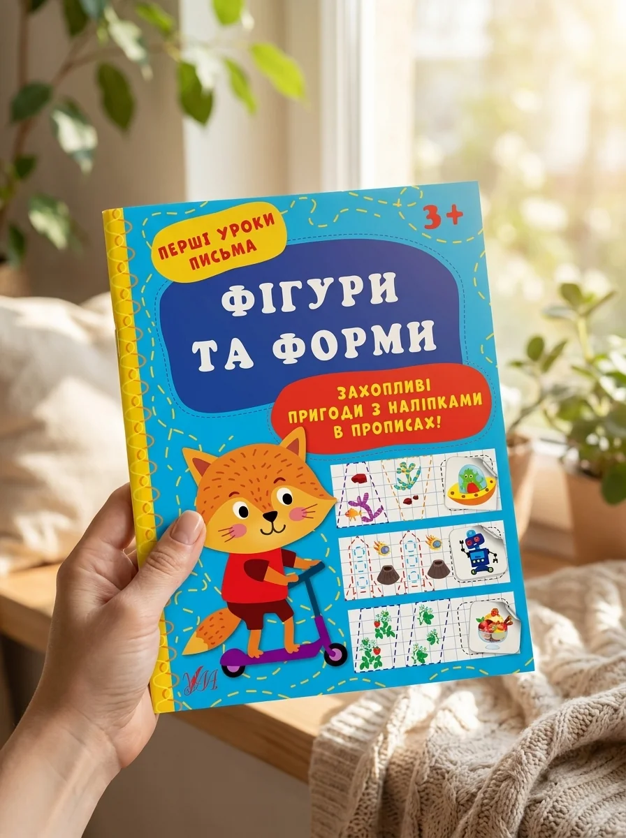 Перші уроки письма. Фігури та форми — Розвивальні книги