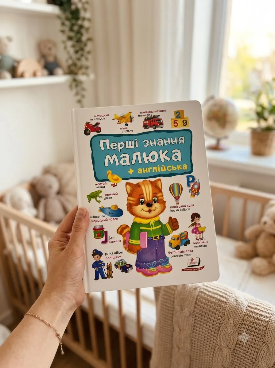 Перші знання малюка + англійська, обкладинка