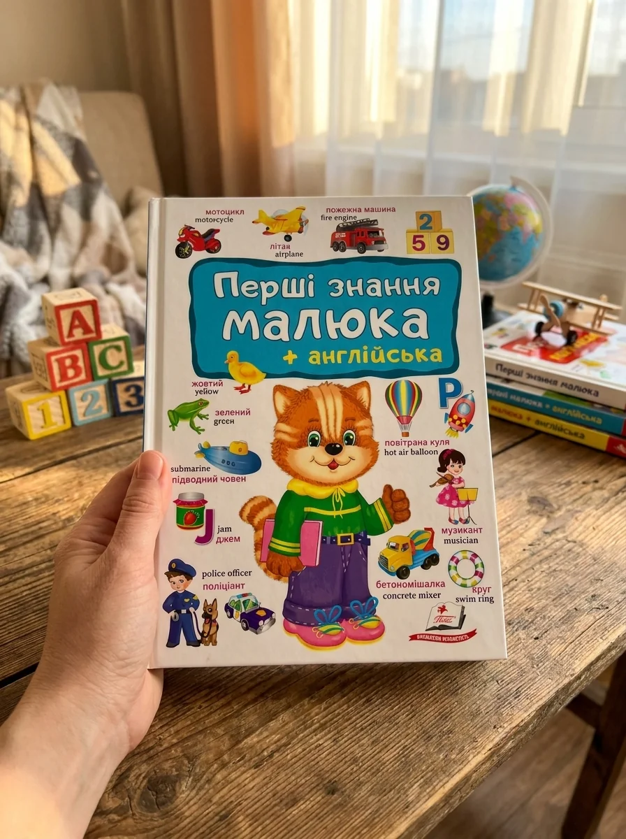 Перші знання малюка + англійська (Пегас) — Ярова Т., обкладинка