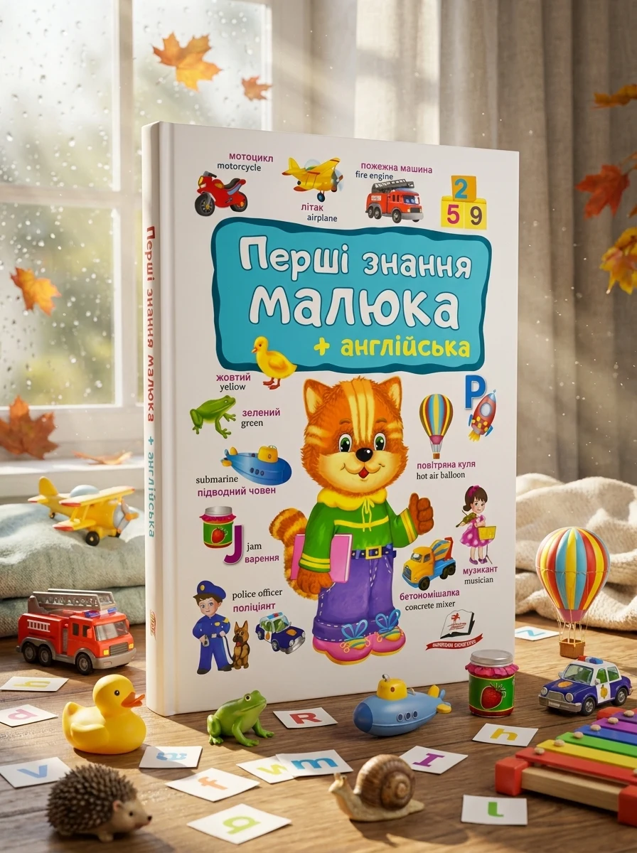 Перші знання малюка + англійська — Дитячі книги