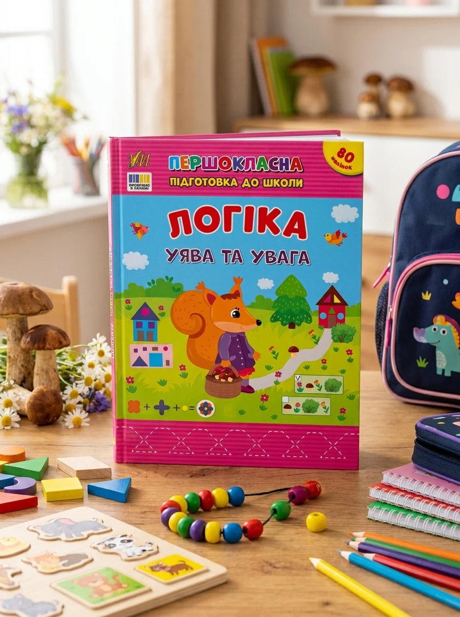 Першокласна підготовка до школи. Логіка. Уява та увага — Дитяча література