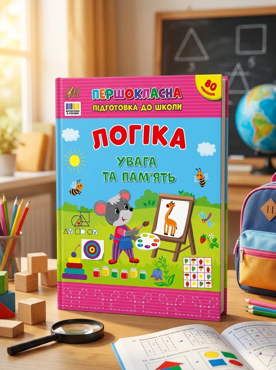 Першокласна підготовка до школи. Логіка. Увага та пам’ять