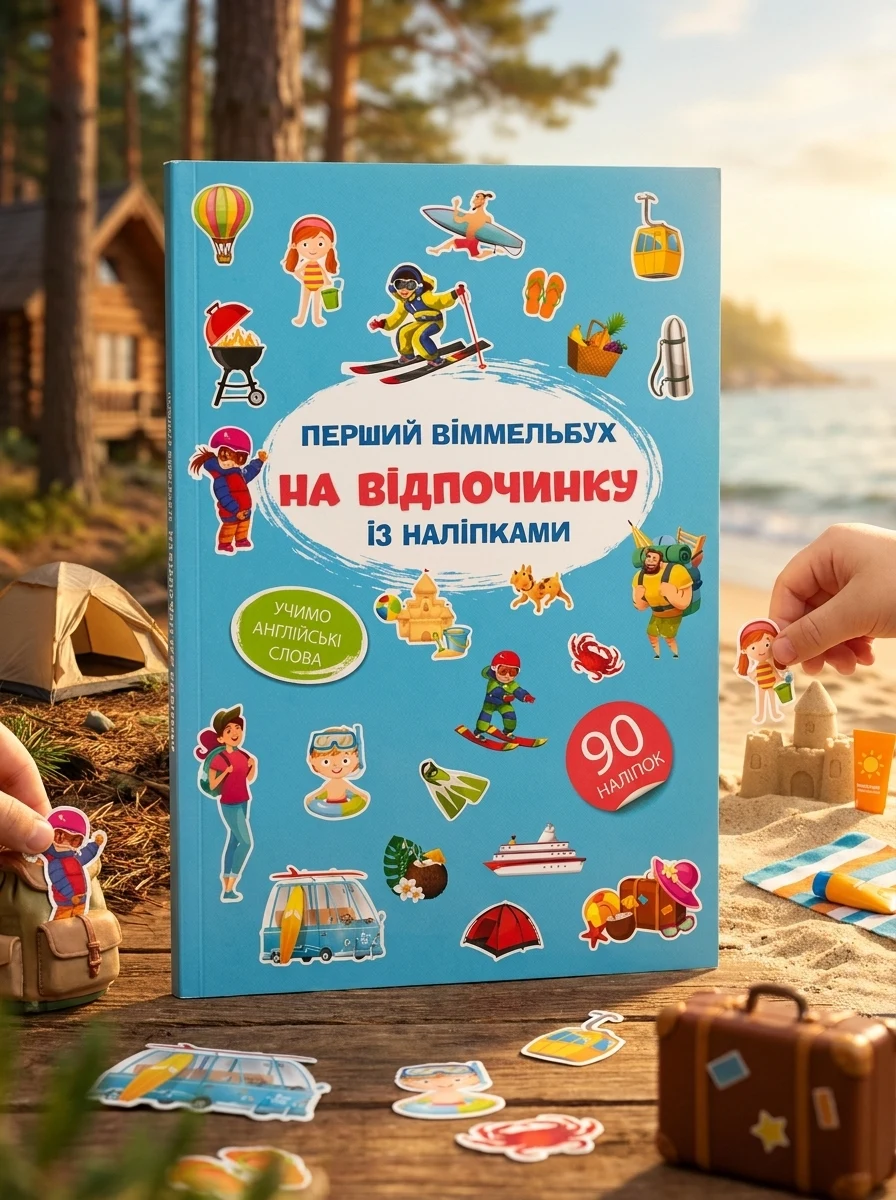 Перший віммельбух із наліпками. На відпочинку — Дитяча література
