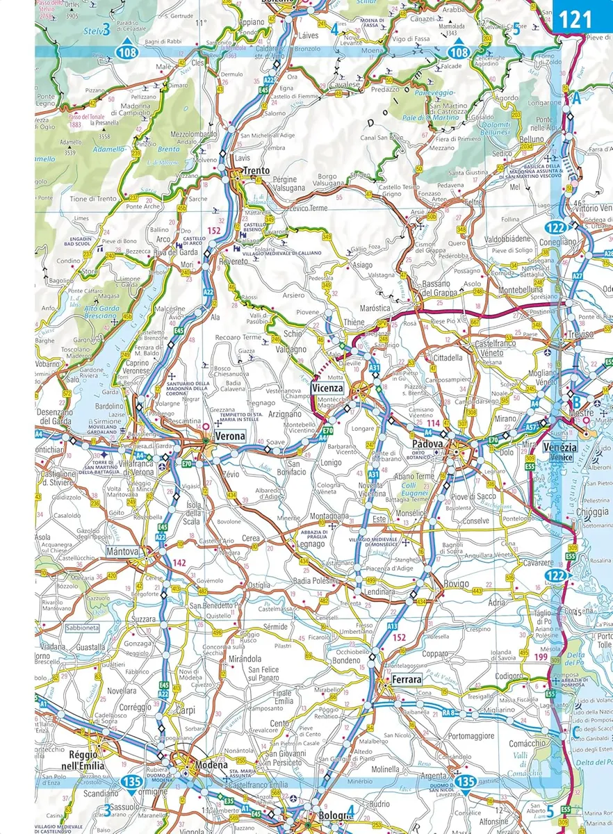 Philip's 2027 Easy to Read Multiscale Road Atlas of Europe, фото 3