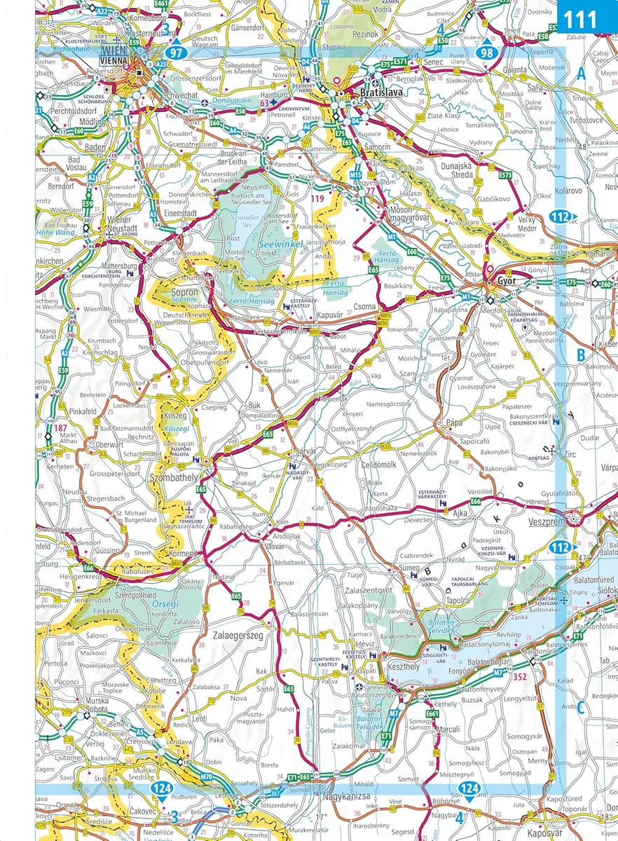 Philip's 2027 Easy to Read Multiscale Road Atlas of Europe, фото 5