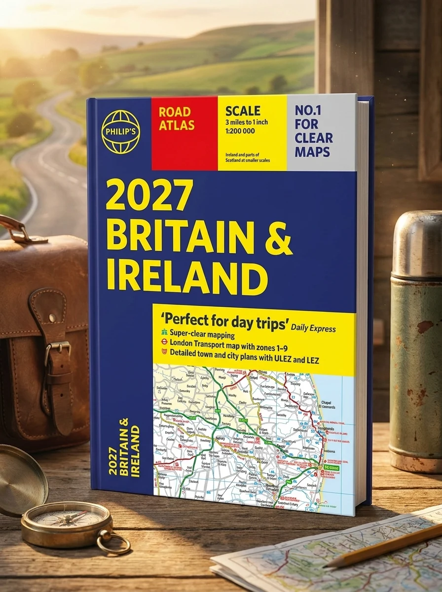Philip’s 2027 Road Atlas Britain & Ireland Paperback A4