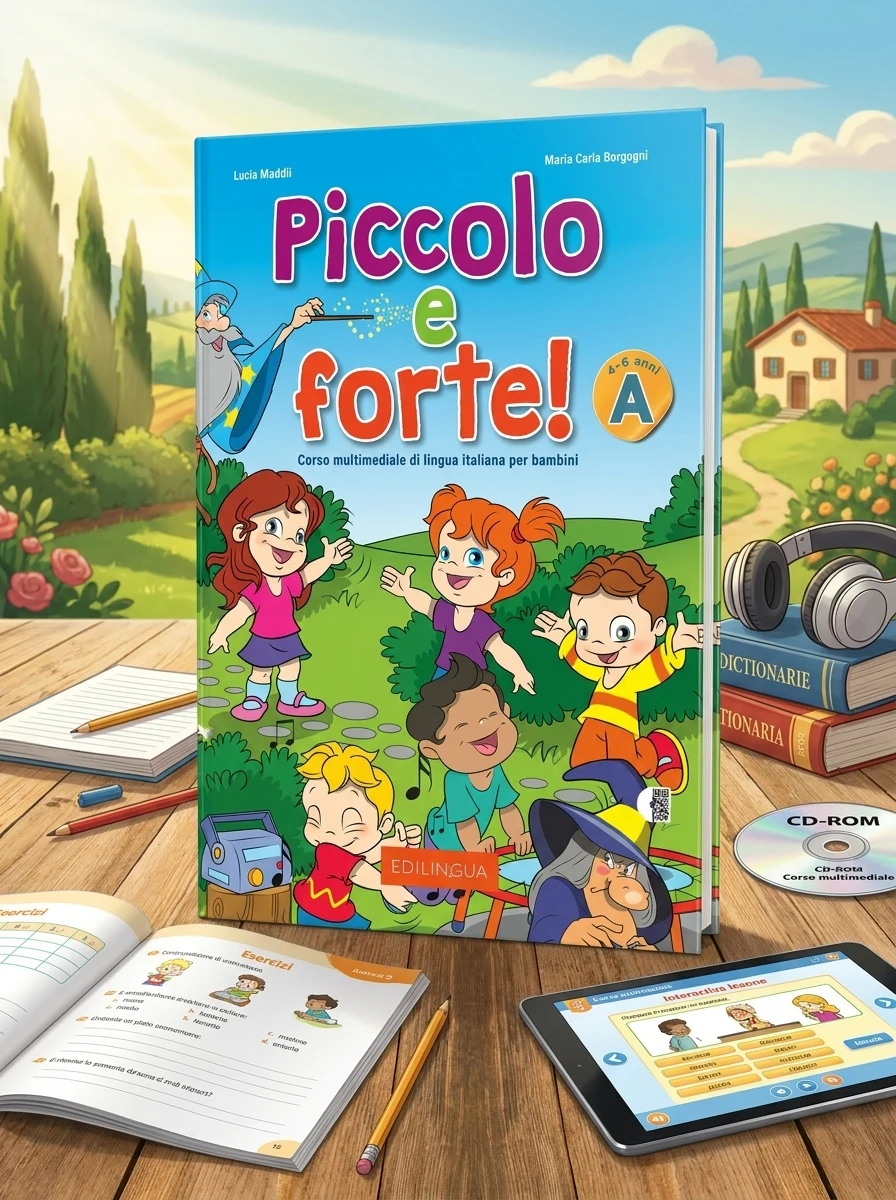 Piccolo e forte! A Libro dello studente ed esercizi + CD audio — Вивчення мов