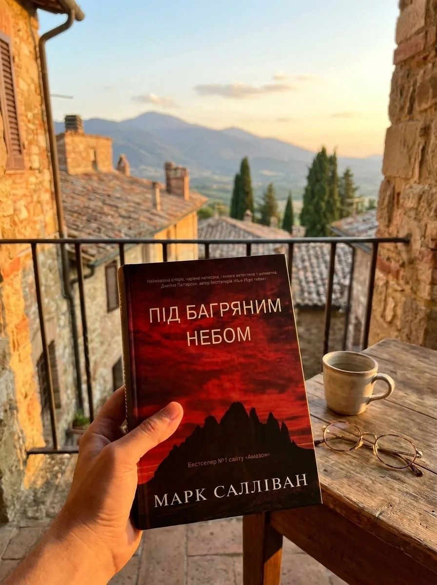 Під багряним небом — Салліван Марк, обкладинка