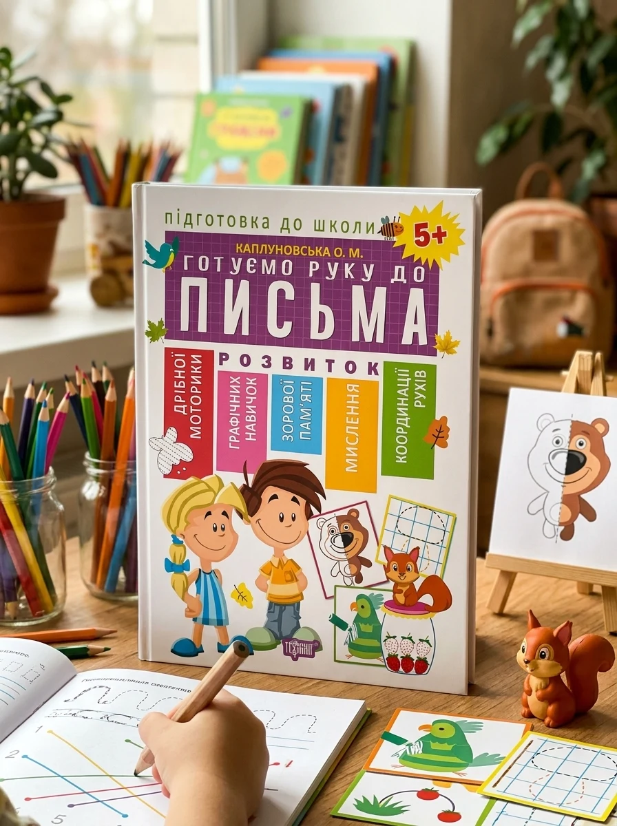 Підготовка до школи. Готуємо руку до письма 5+ — Дитяча література