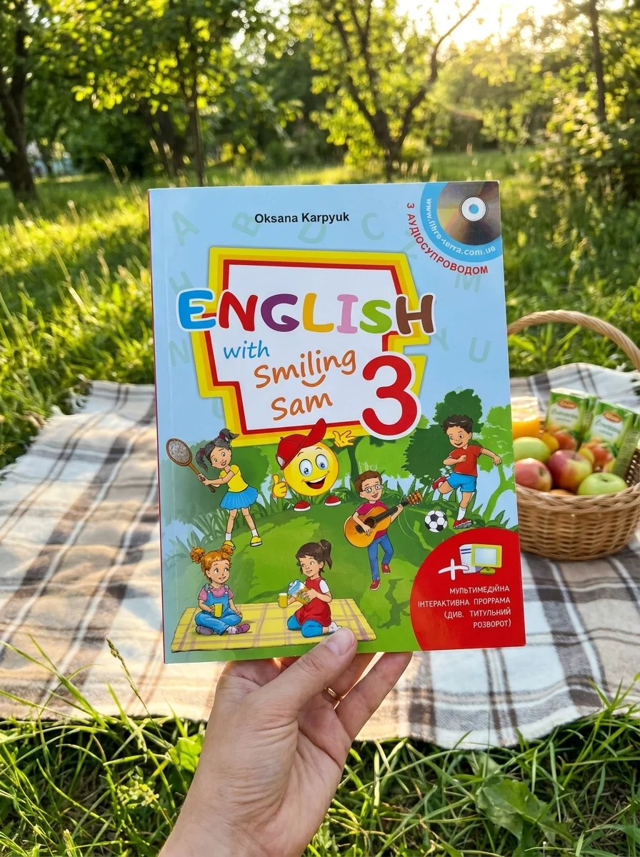 Підручник для 3 класу English with Smiling Sam 3 — Карпюк Оксана, обкладинка