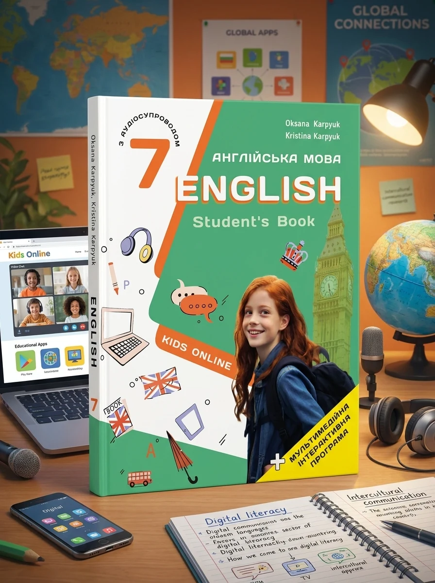 Підручник English 7. Kids Online НУШ для 7 класу — Навчальна література