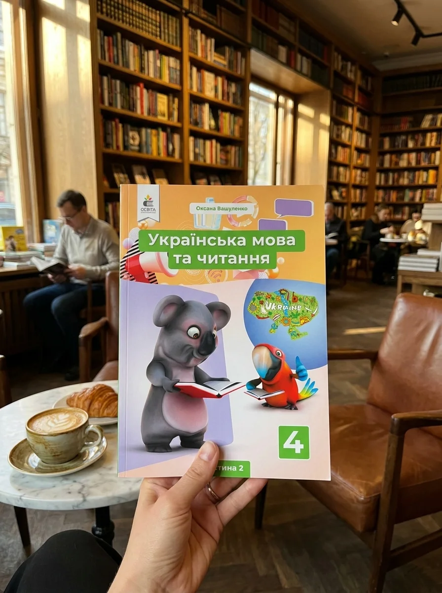 Підручник Українська мова та читання 4 клас Частина 2 — Вашуленко М., обкладинка