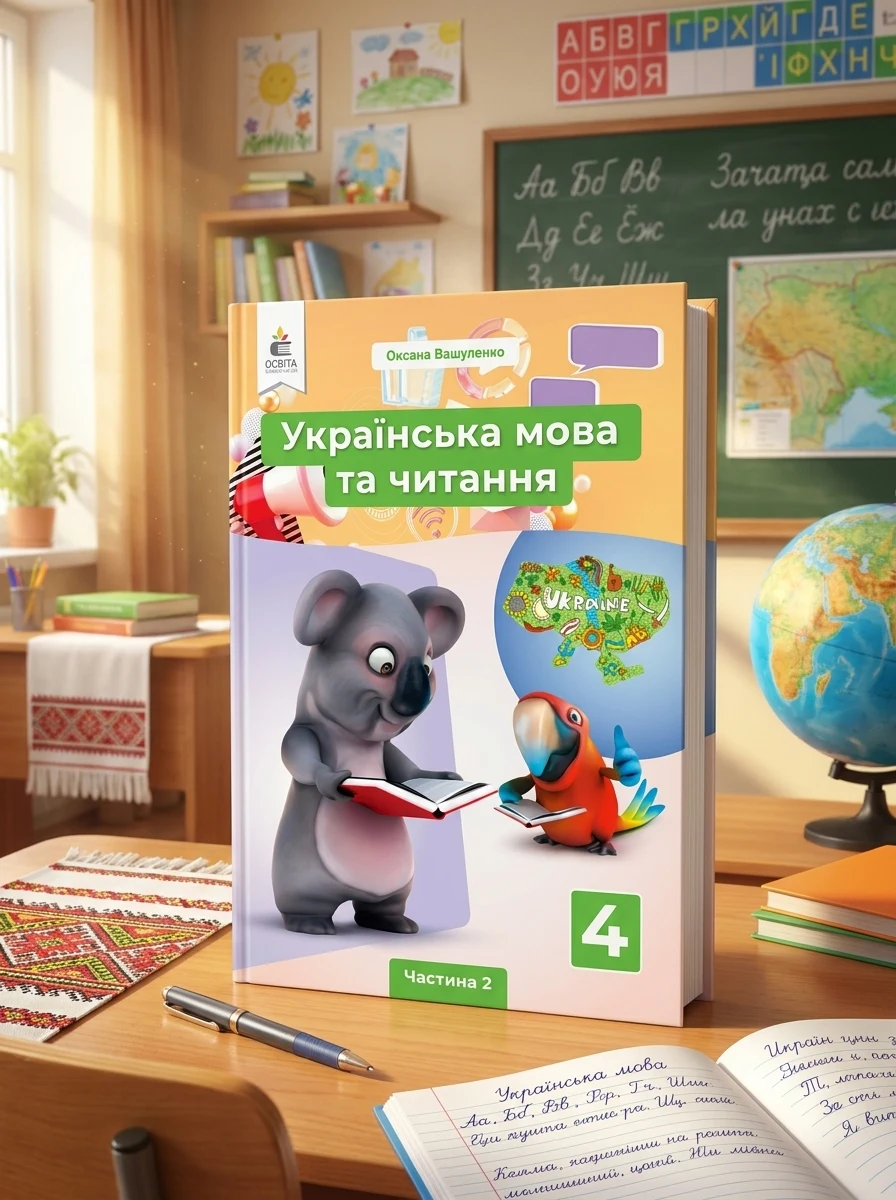 Підручник Українська мова та читання 4 клас Частина 2 — Навчальна література