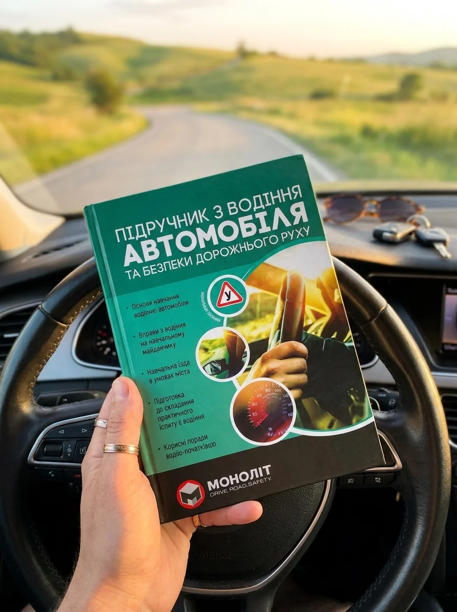 Підручник з водіння автомобіля та безпеки дорожнього руху — Євген Казаков, обкладинка