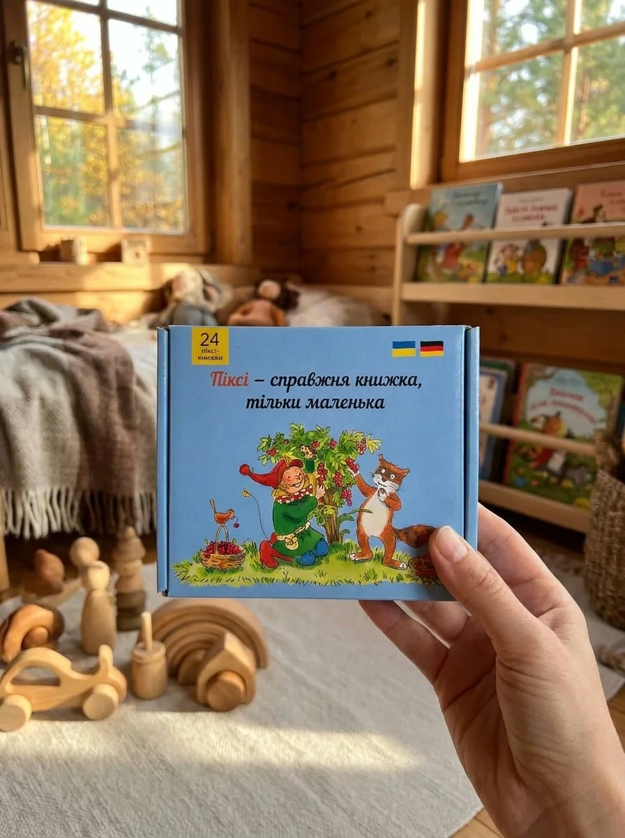 Піксі-комплект 24 книги в блакитному боксі, обкладинка