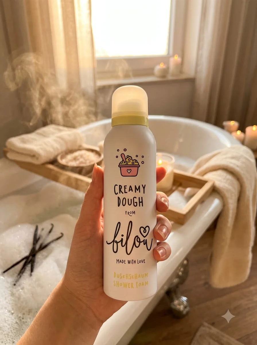 Пінка для душу Bilou Creamy Dough 200 мл, обкладинка