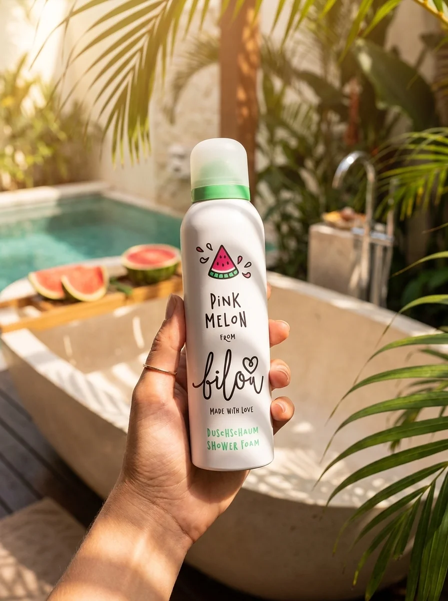 Пінка для душу Bilou Pink Melon 200 мл, обкладинка