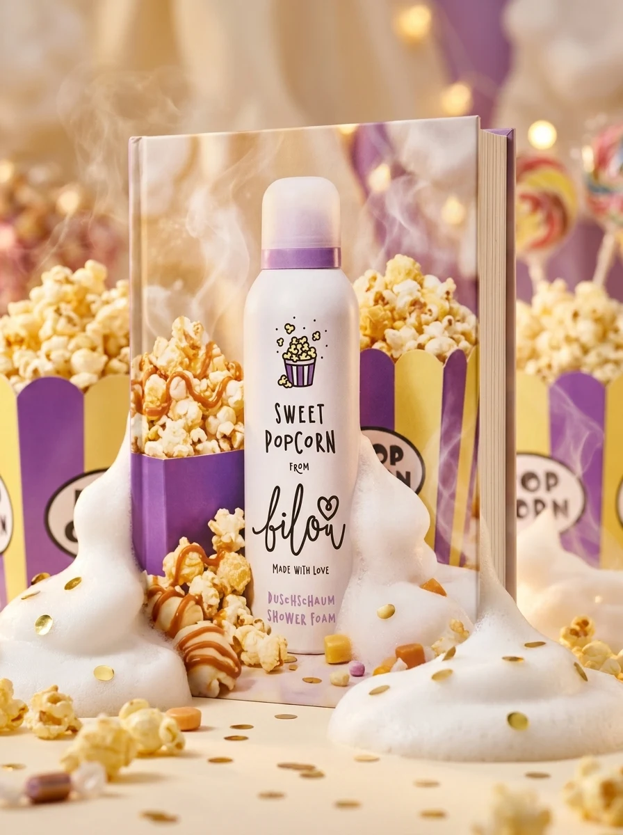 Пінка для душу Bilou Sweet Popcorn 200 мл, фото 2