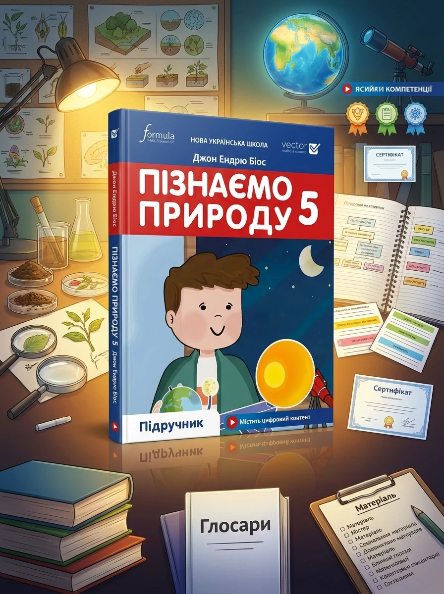 Пізнаємо природу 5 клас. Підручник — Наука та психологія