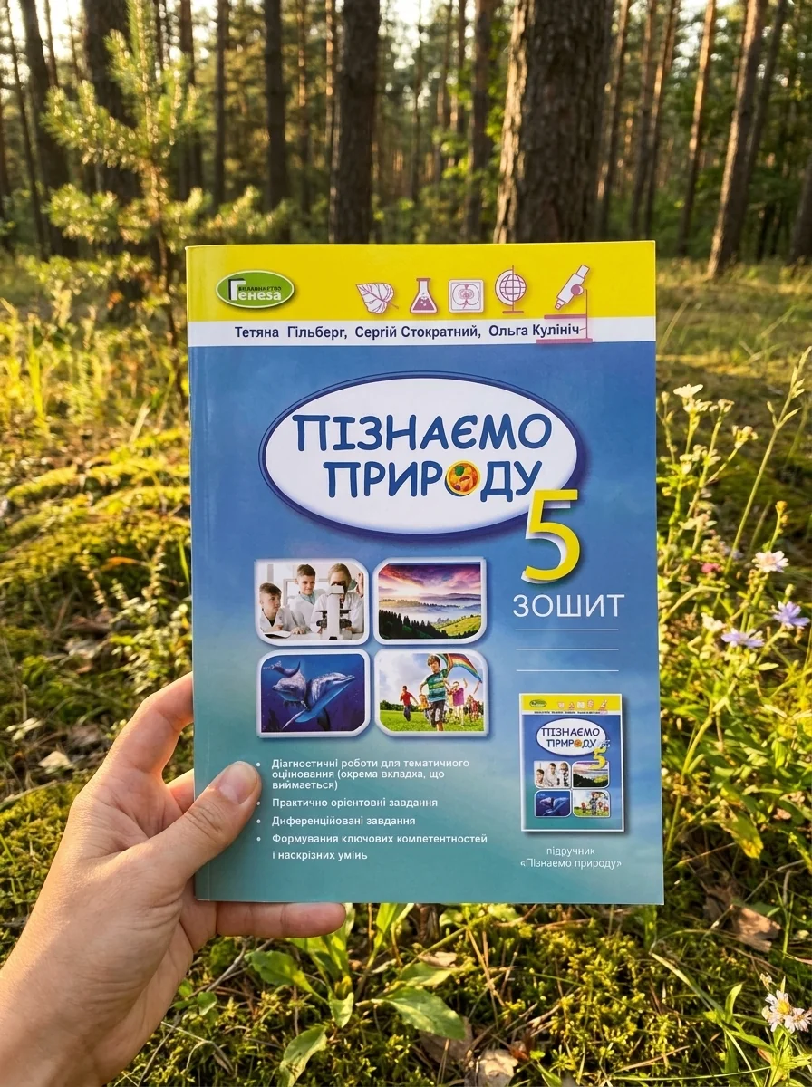 Пізнаємо природу 5 клас. Робочий зошит та діагностичні роботи