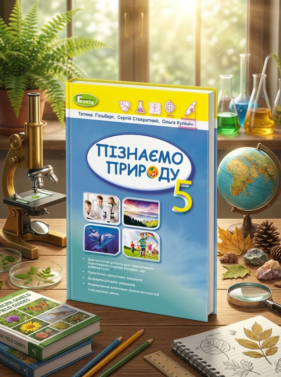 Пізнаємо природу 5 клас. Робочий зошит та діагностичні роботи