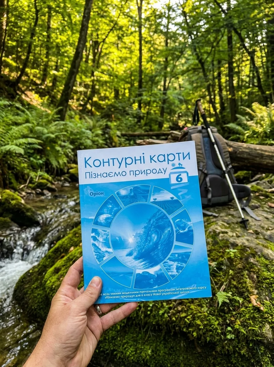 Пізнаємо природу 6 клас. Контурні карти — Дитяча література