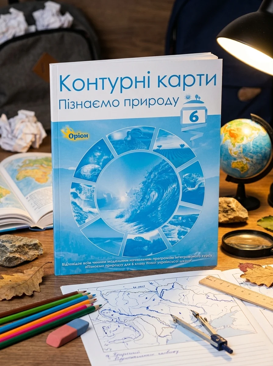 Пізнаємо природу 6 клас. Контурні карти — фото 2