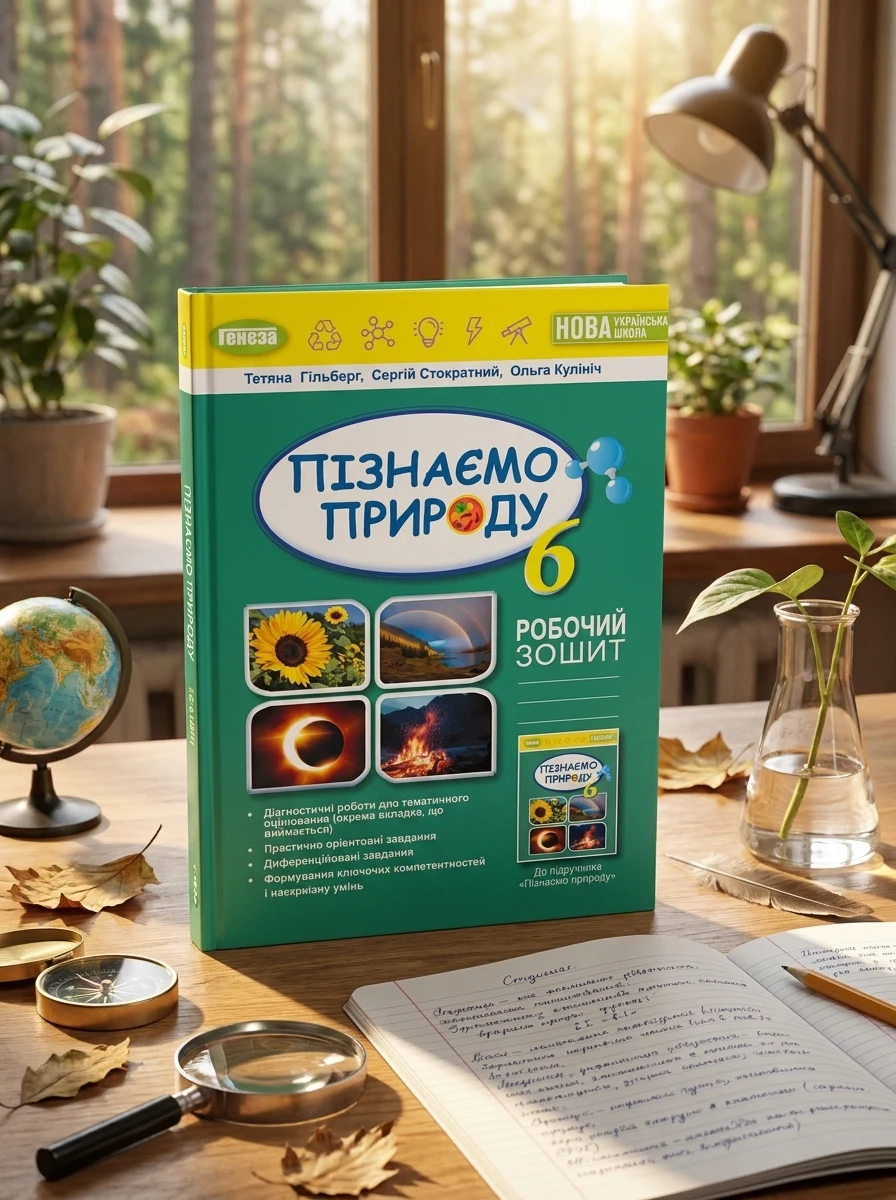 Пізнаємо природу 6 клас. Робочий зошит та діагностичні роботи — фото 2