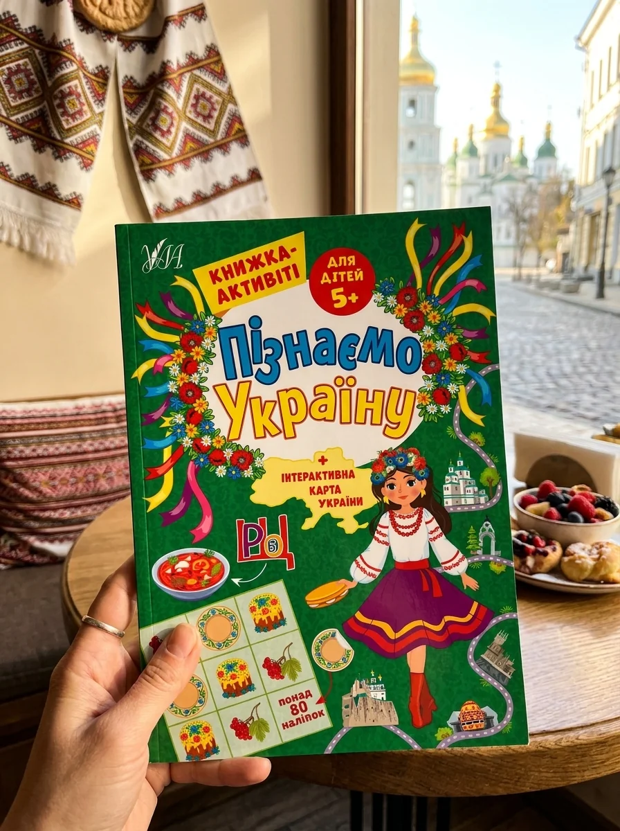 Пізнаємо Україну. Книжка-активіті для дітей 5+ — фото 2