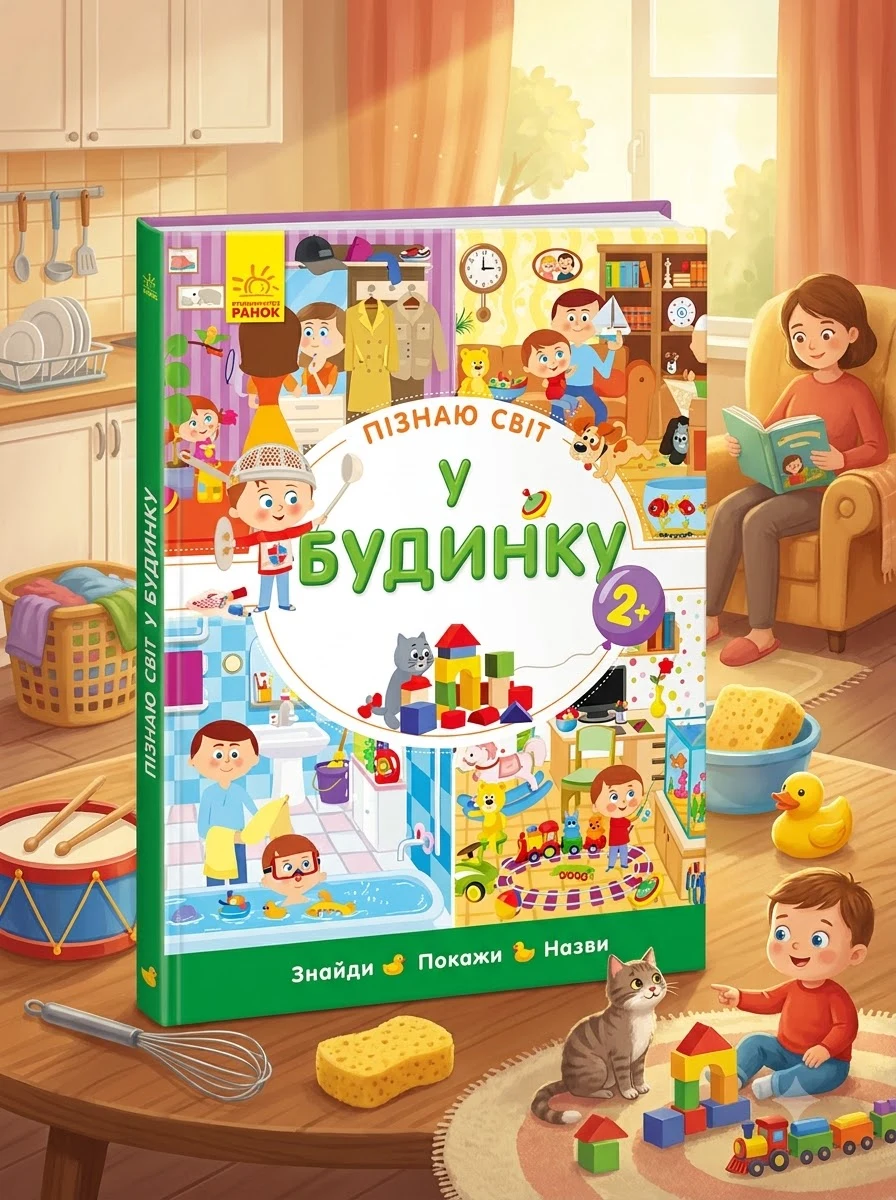 Пізнаю світ. У будинку. Знайди, покажи, назви — Дитячі книги
