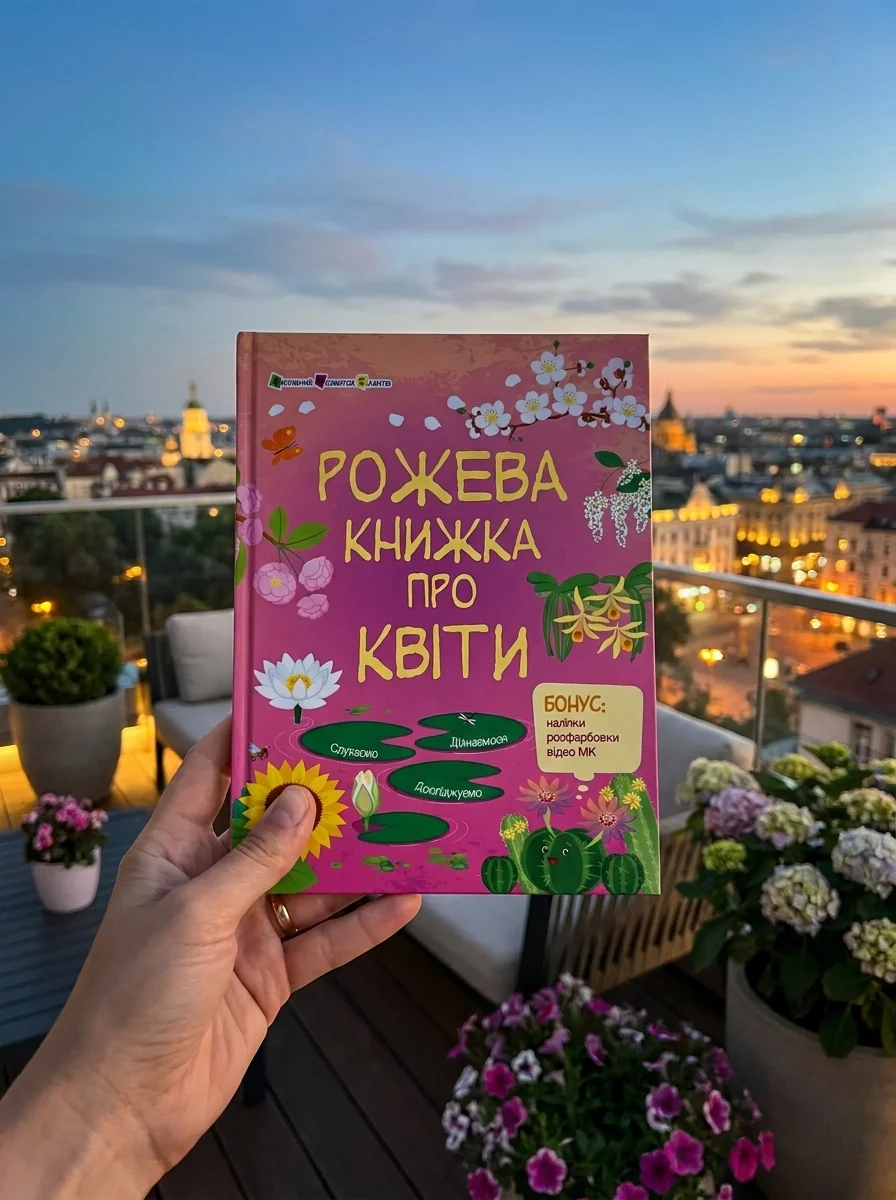 Рожева книжка про квіти — Дитячі енциклопедії