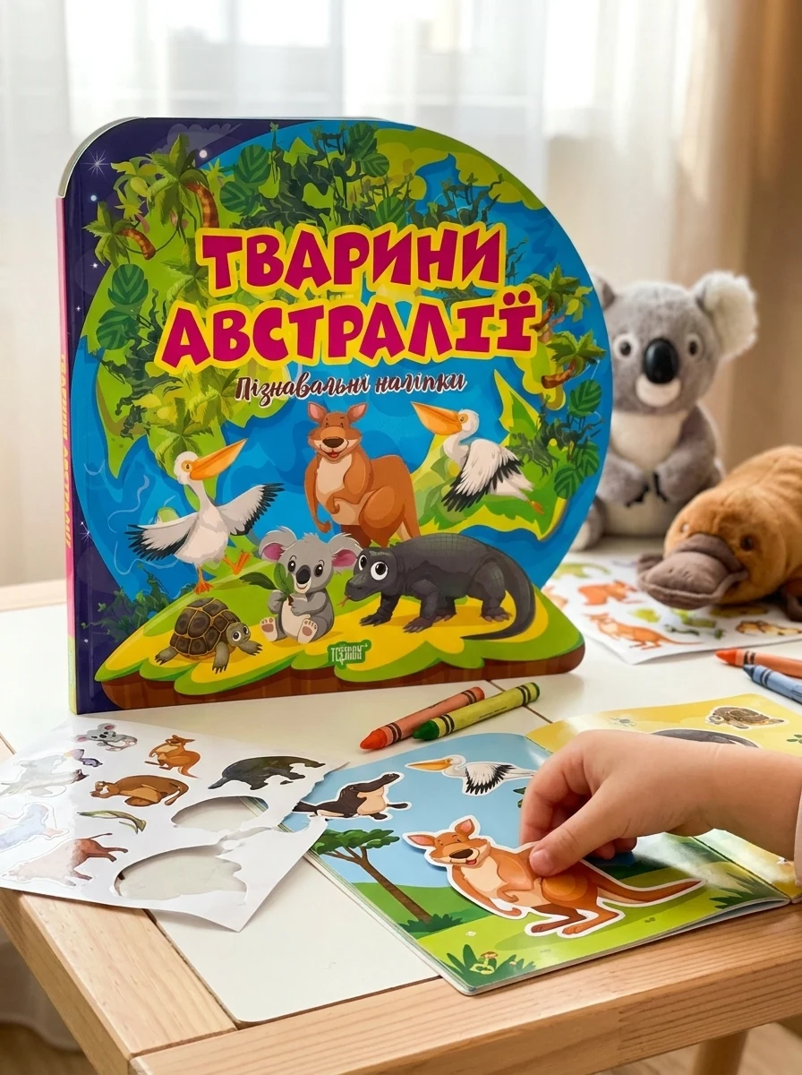 Пізнавальні наліпки. Тварини Австралії — Дитяча література