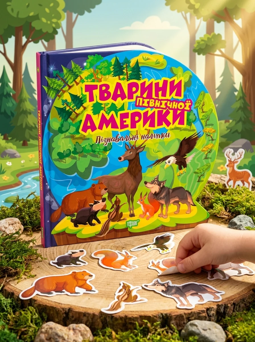 Пізнавальні наліпки. Тварини Північної Америки — фото 2