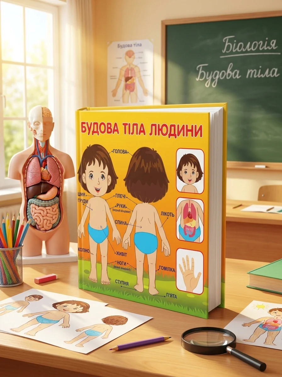 Плакат. Будова тіла людини — Дитяча література