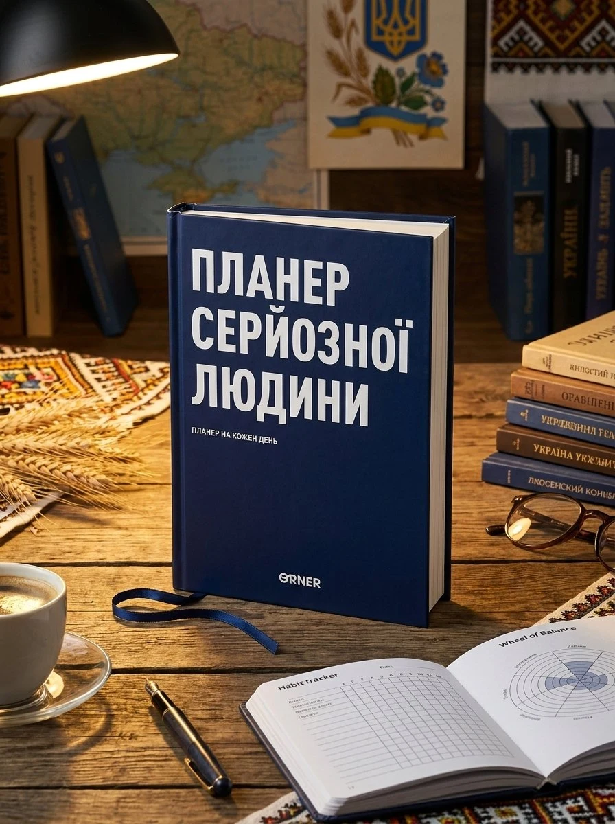 Планер серйозної людини (темно-синій), обкладинка