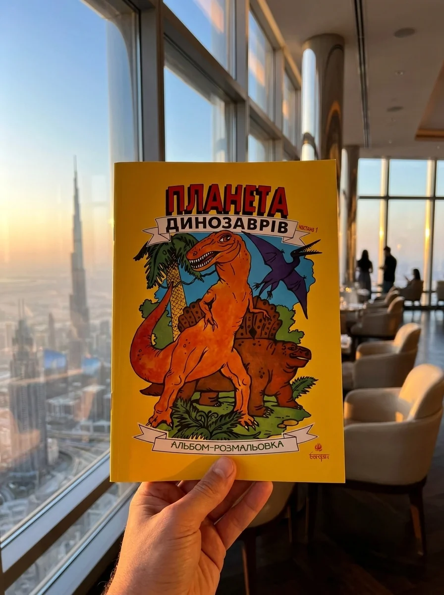 Планета динозаврів. Альбом-розмальовка. Частина 1 — Дитяча література