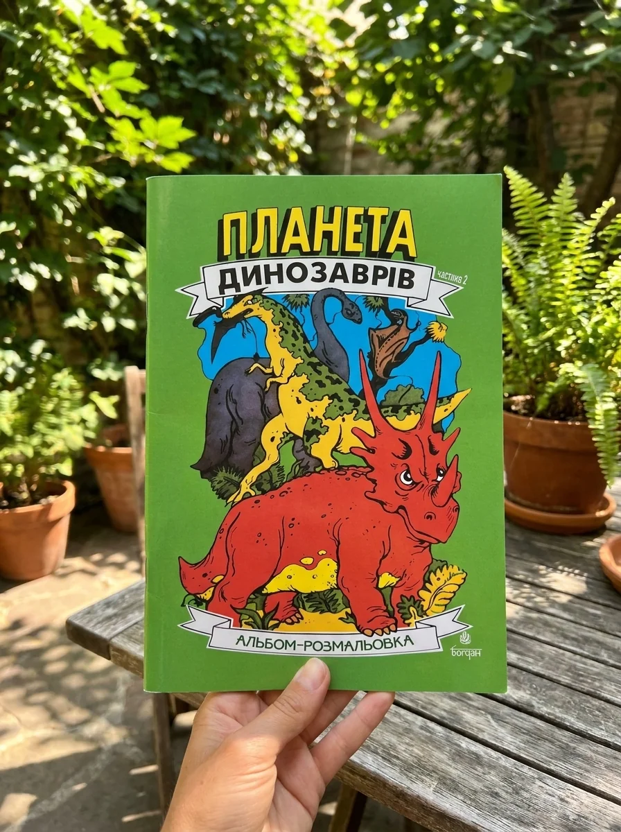 Планета динозаврів. Альбом-розмальовка. Частина 2 — Дитяча література