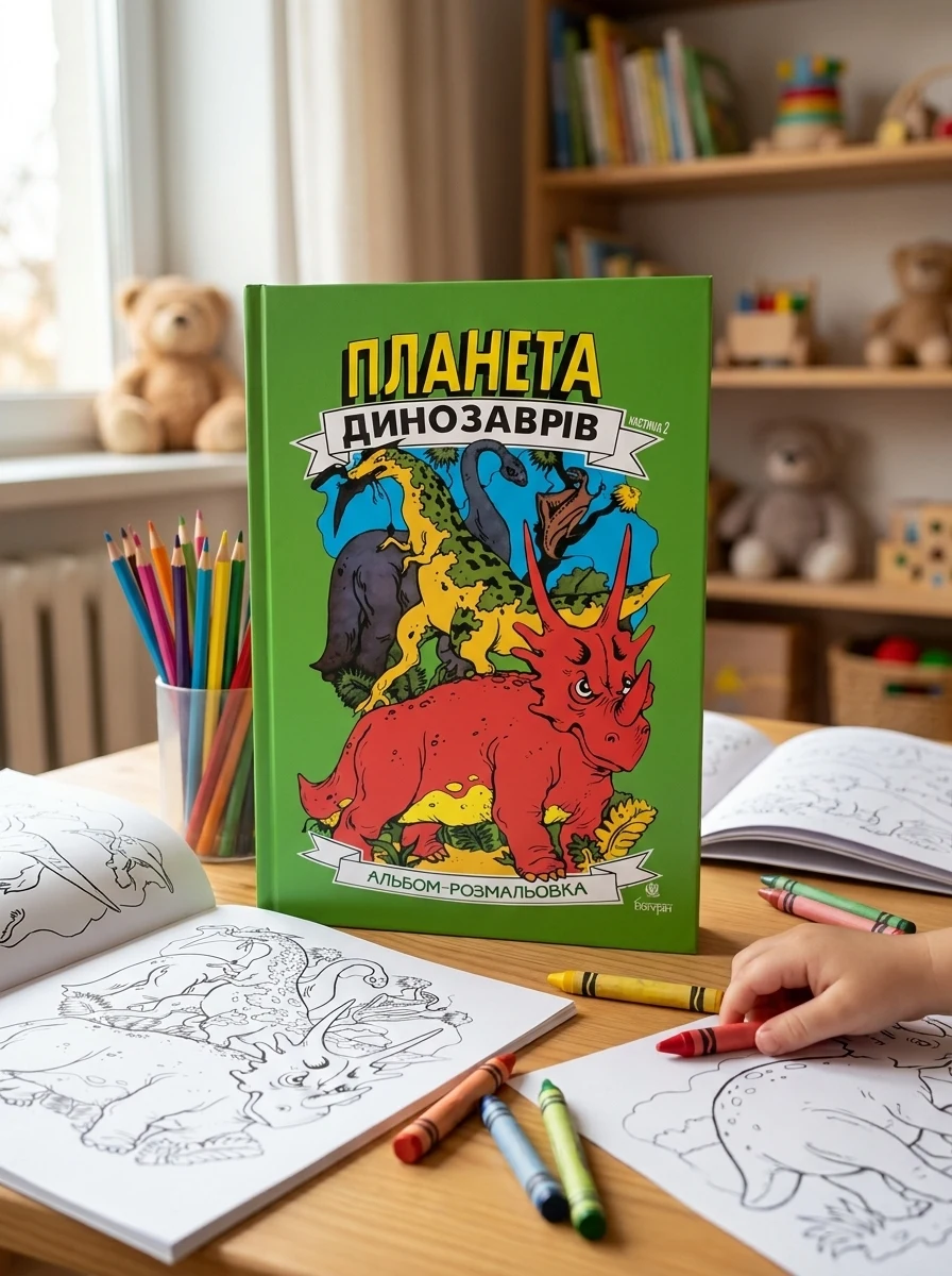 Планета динозаврів. Альбом-розмальовка. Частина 2, — Дитяча література