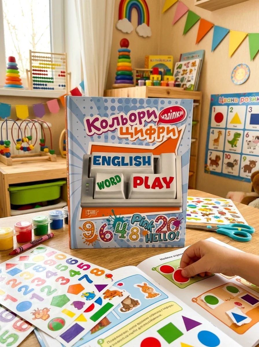 Playing English. Кольори та Цифри (наліпки)