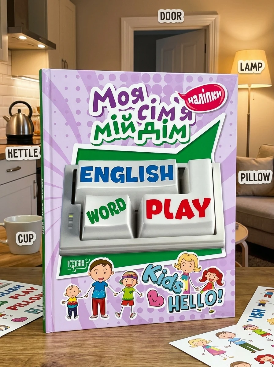 Playing English. Моя сім'я, мій дім (наліпки) — Вивчення мов