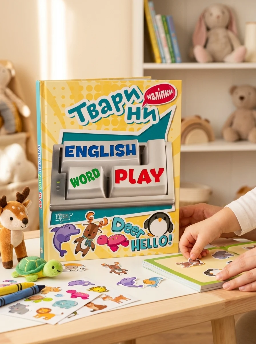 Playing English. Тварини (наліпки)